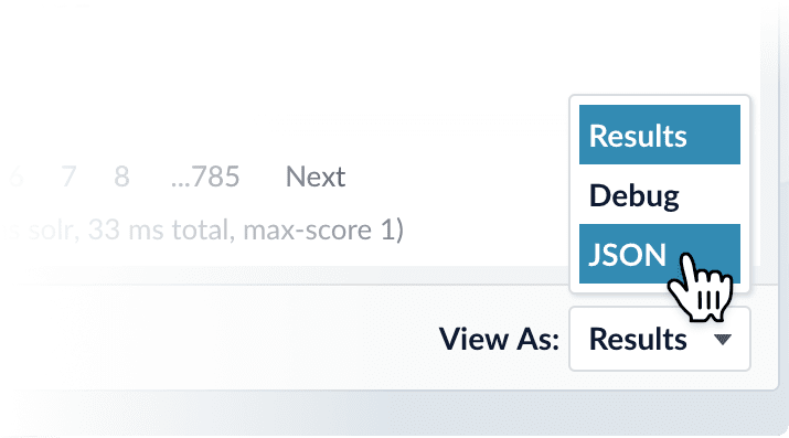 View as JSON