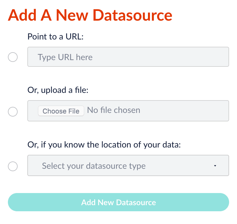 New datasource