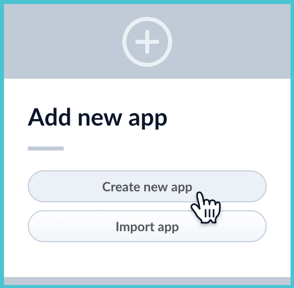 Create a new app from the launcher