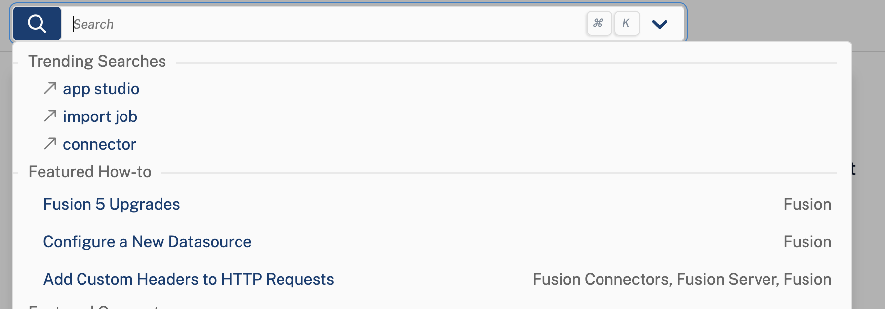 Trending results example