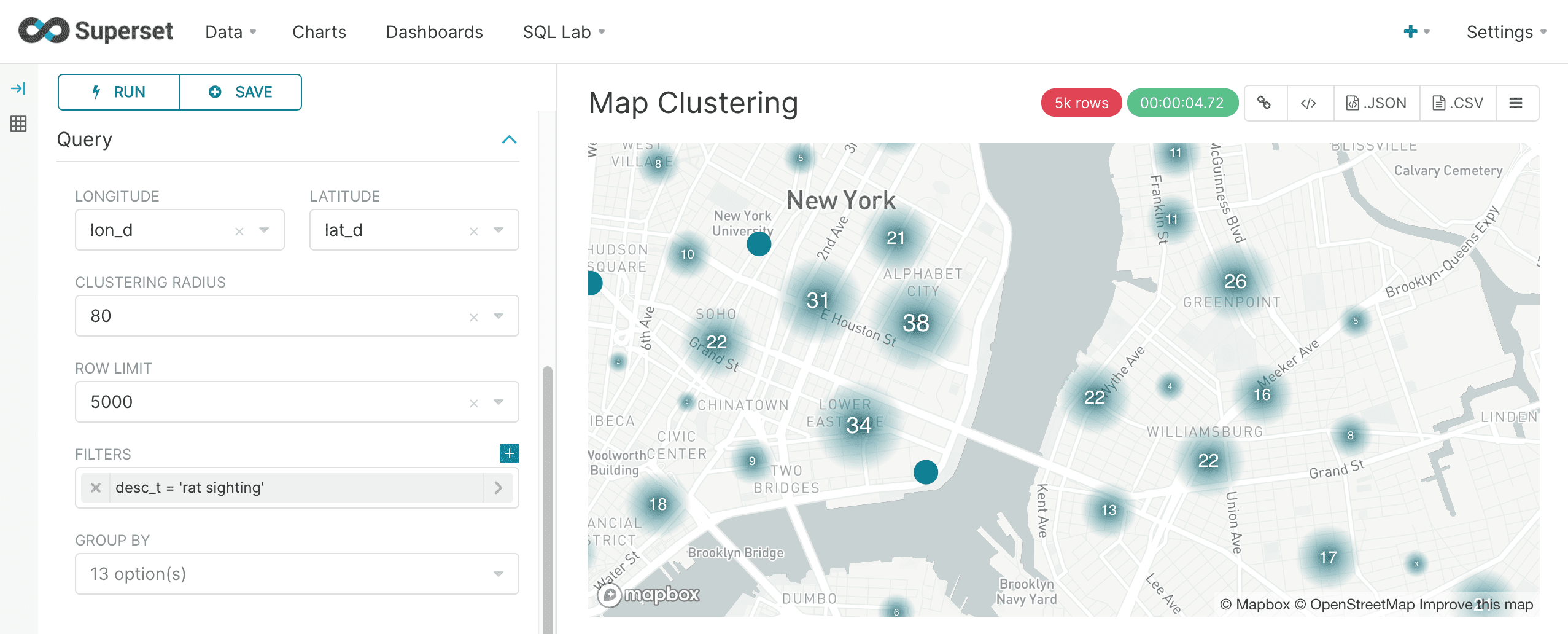 Map clustering