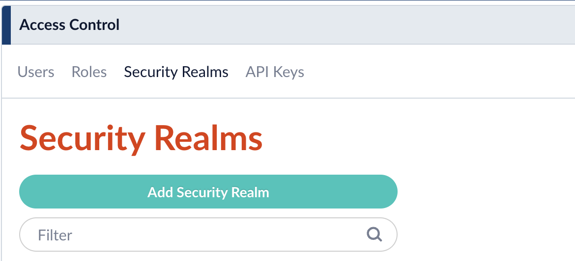 Add Security Realm