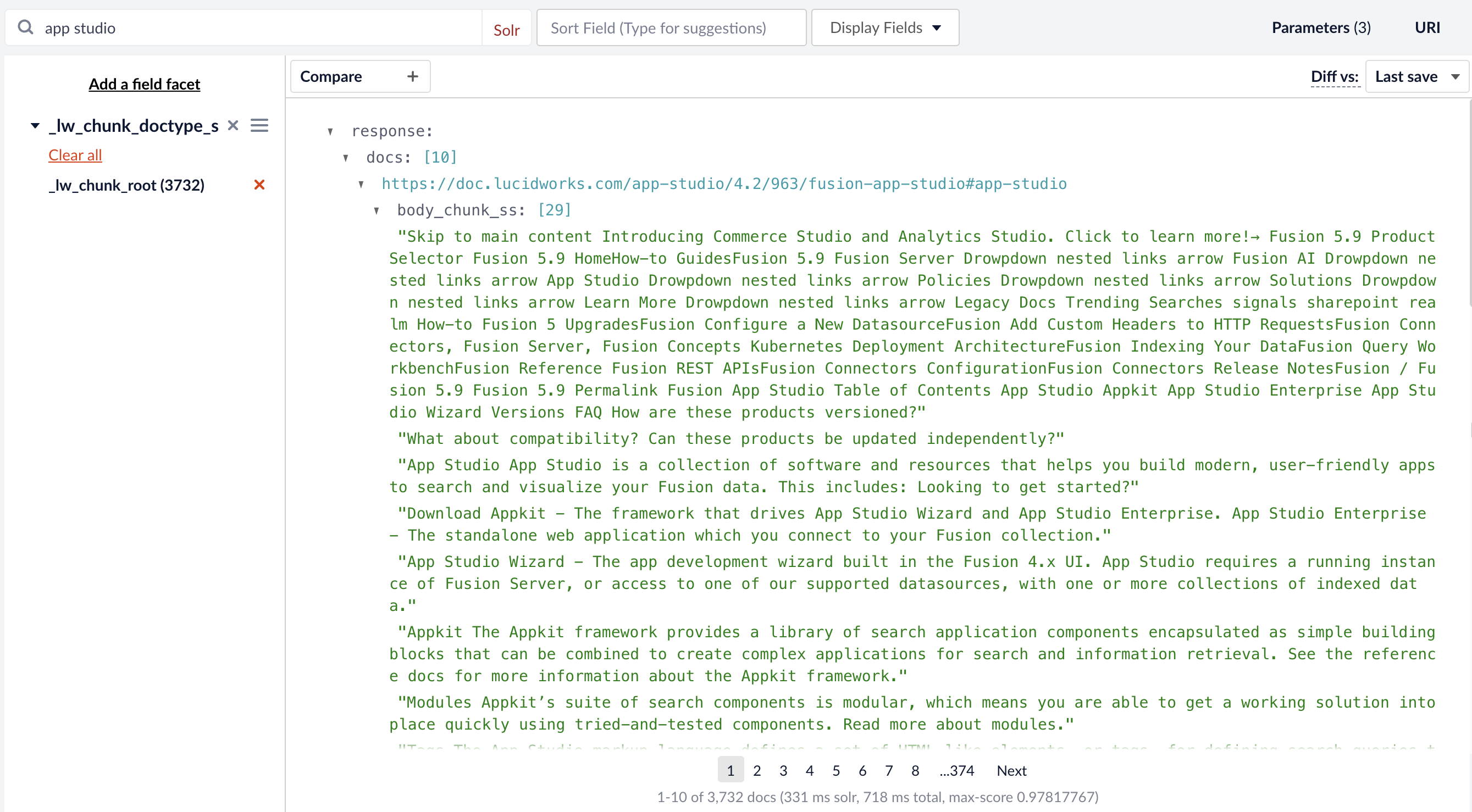 fusion chunking response