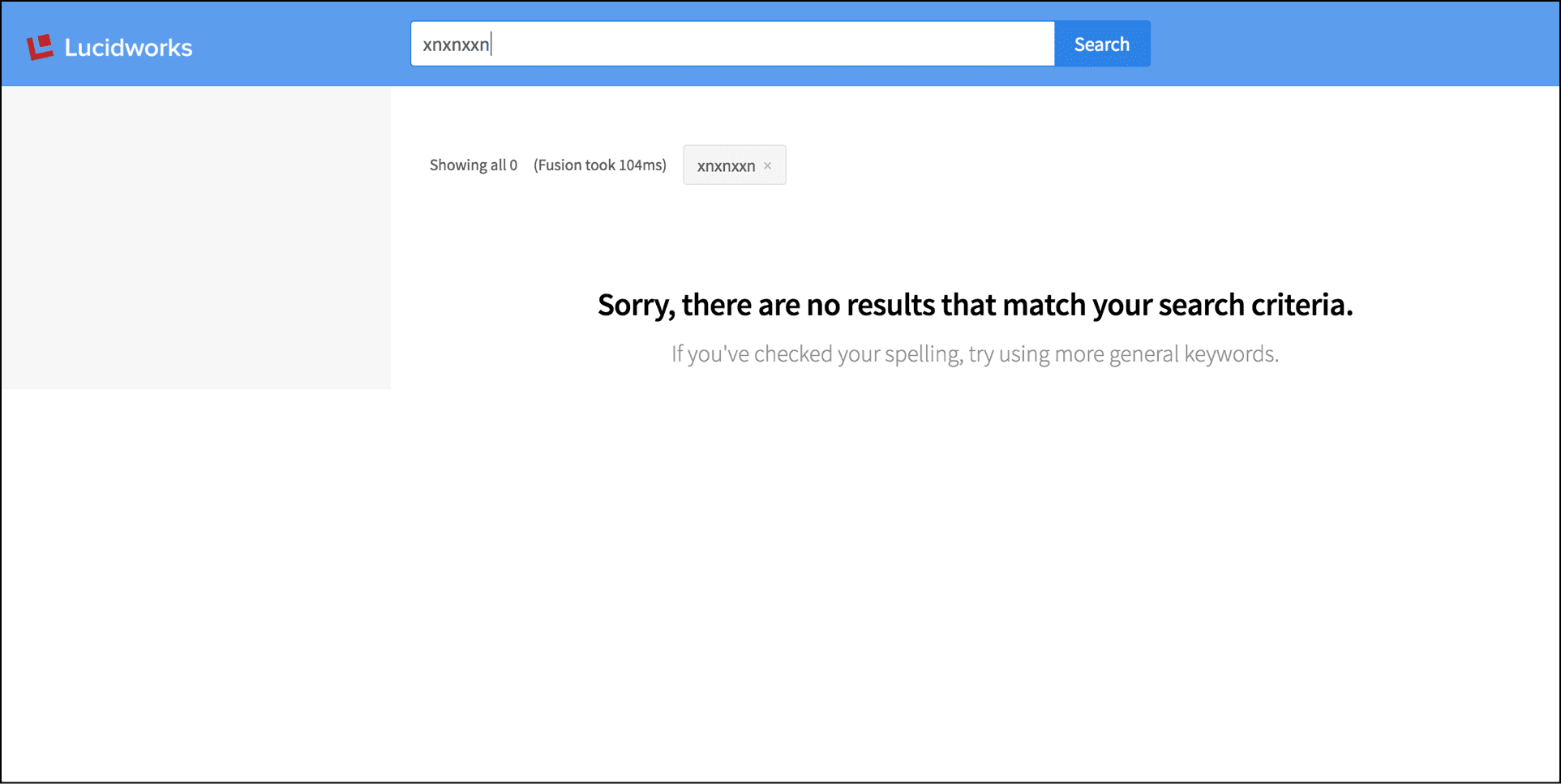 No results