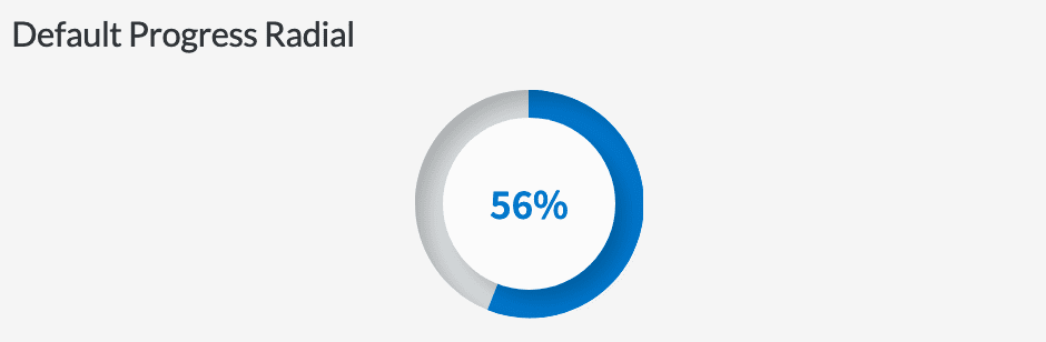 Radial progress bar tag