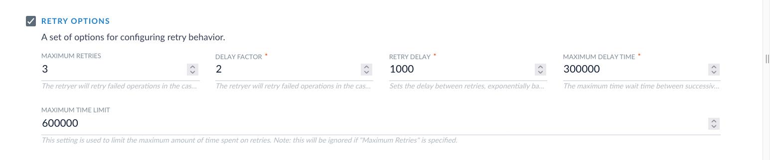 SharePoint Optimized V2 retry options