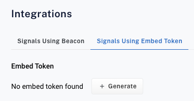 No embed token found