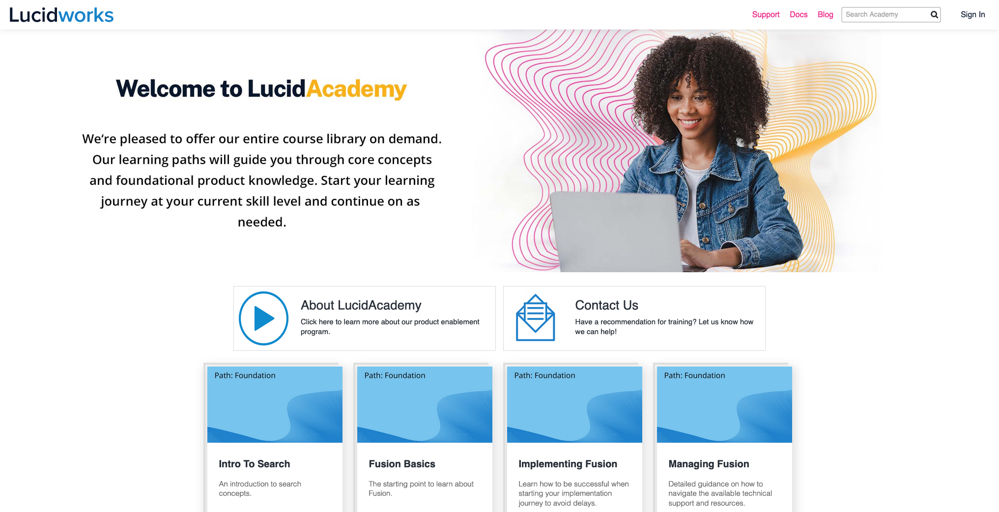 LucidAcademy Fusion Foundations Training modules