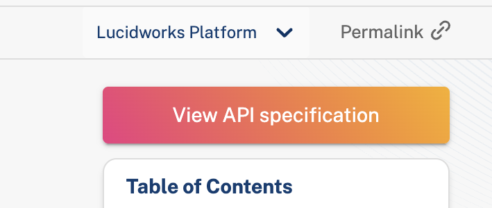 view api spec