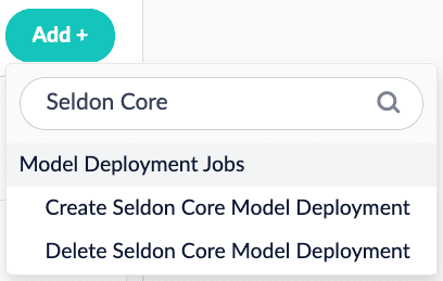 Add Model Deployment job